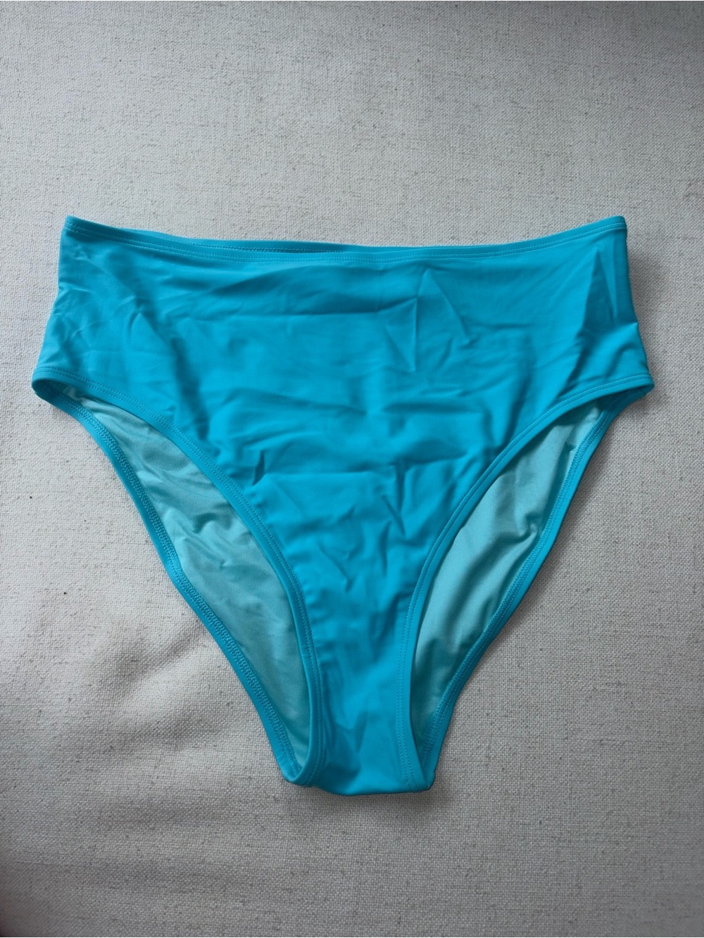 Fashion Nova Turquoise High-Waist Bikini Brief
